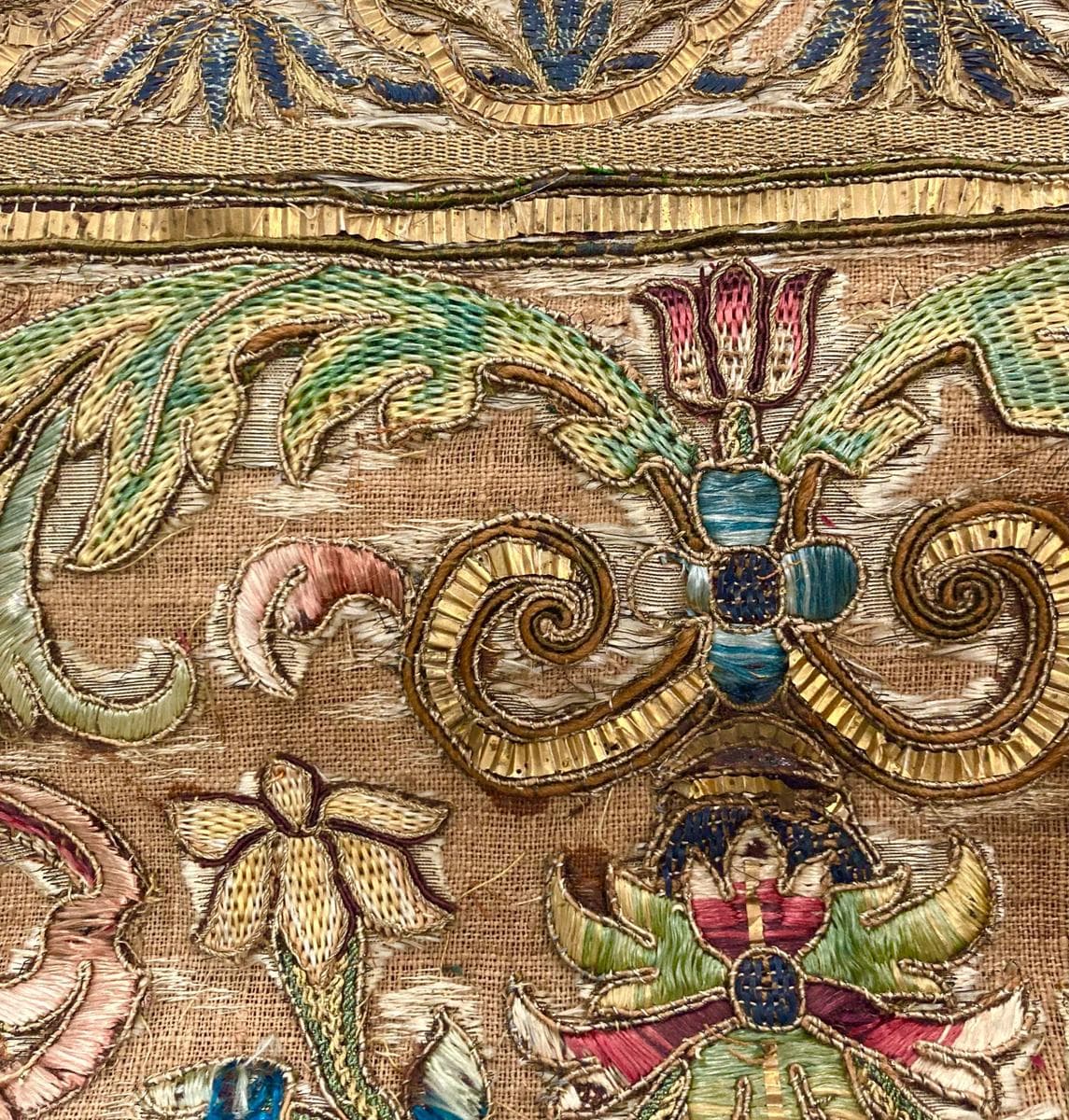 Damaged textile fiber under magnification